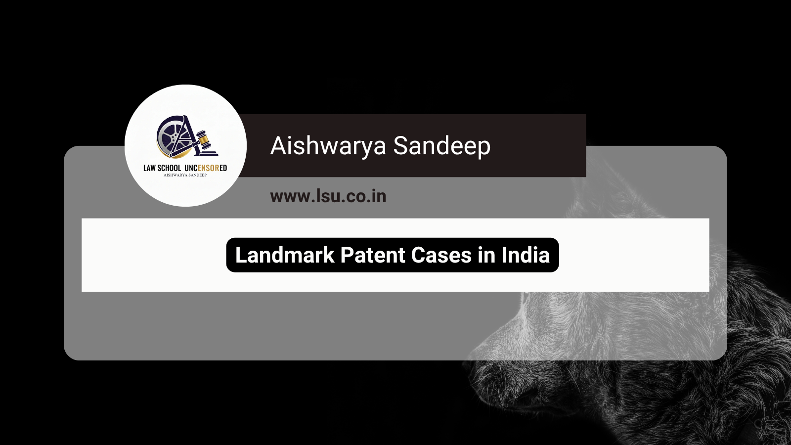 Landmark Patent Cases in India