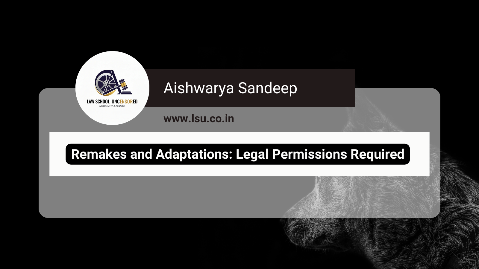 Remakes and Adaptations: Legal Permissions Required