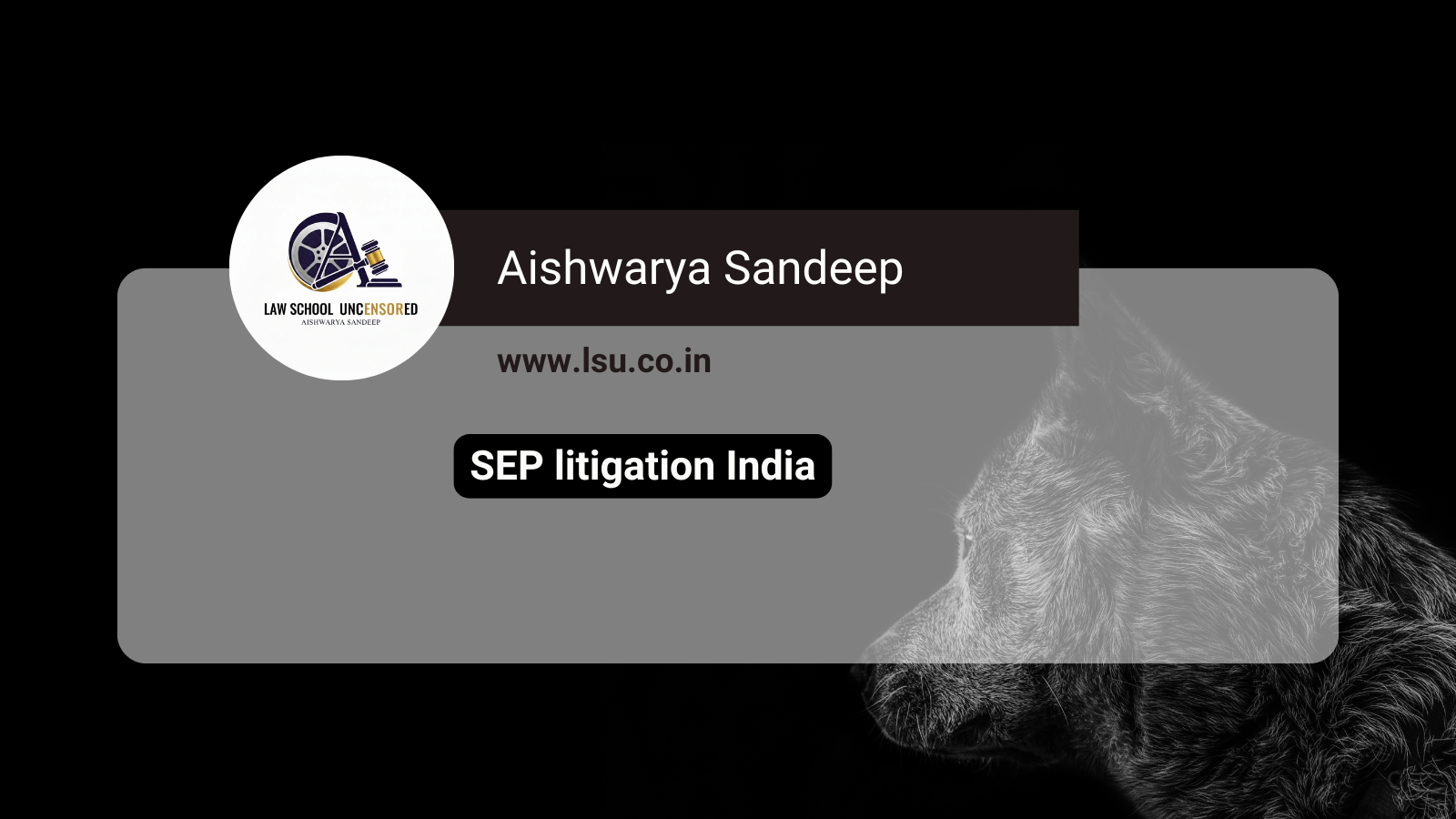 SEP litigation India