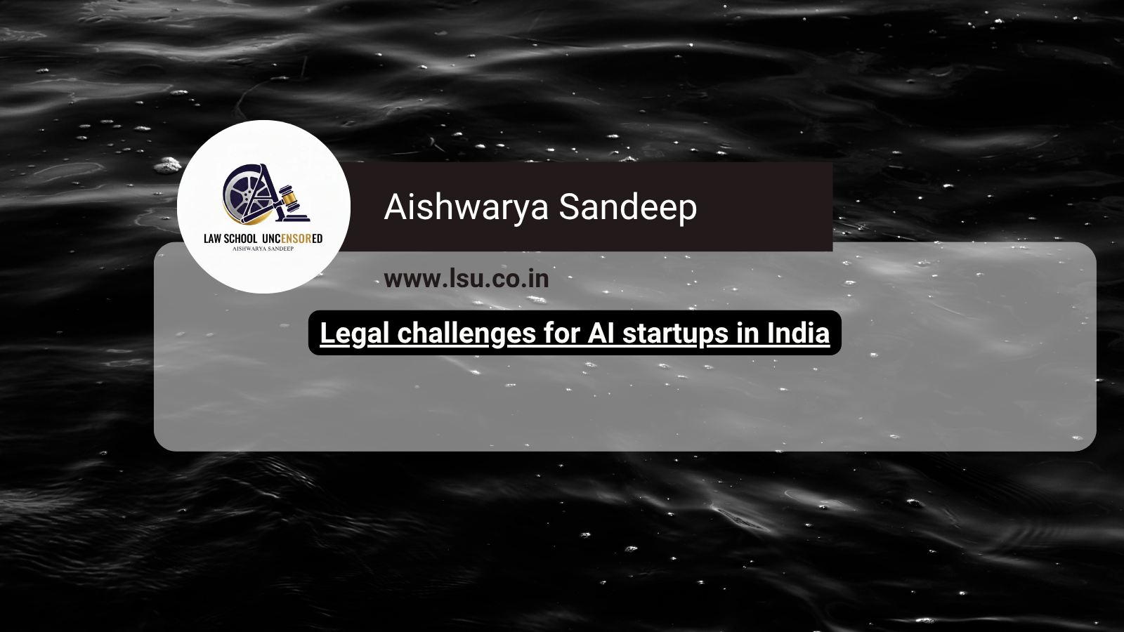 Legal challenges for AI startups in India: data, IP, and regulation