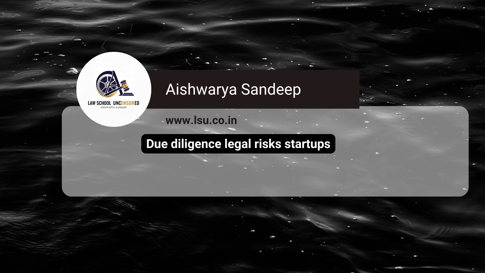 Due diligence legal risks startups