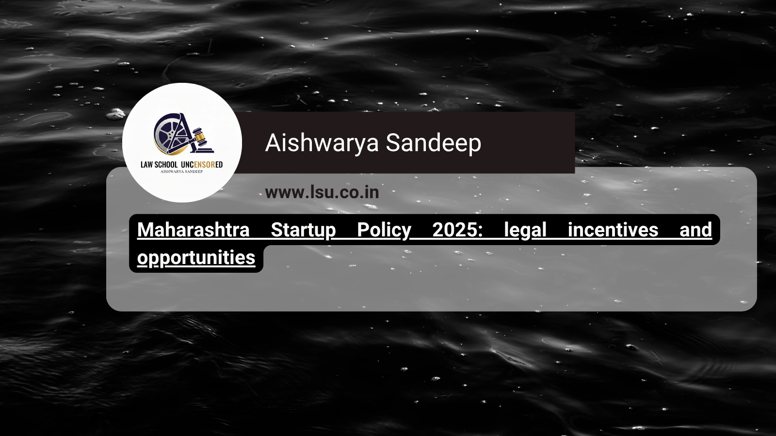 Maharashtra Startup Policy 2025: legal incentives and opportunities
