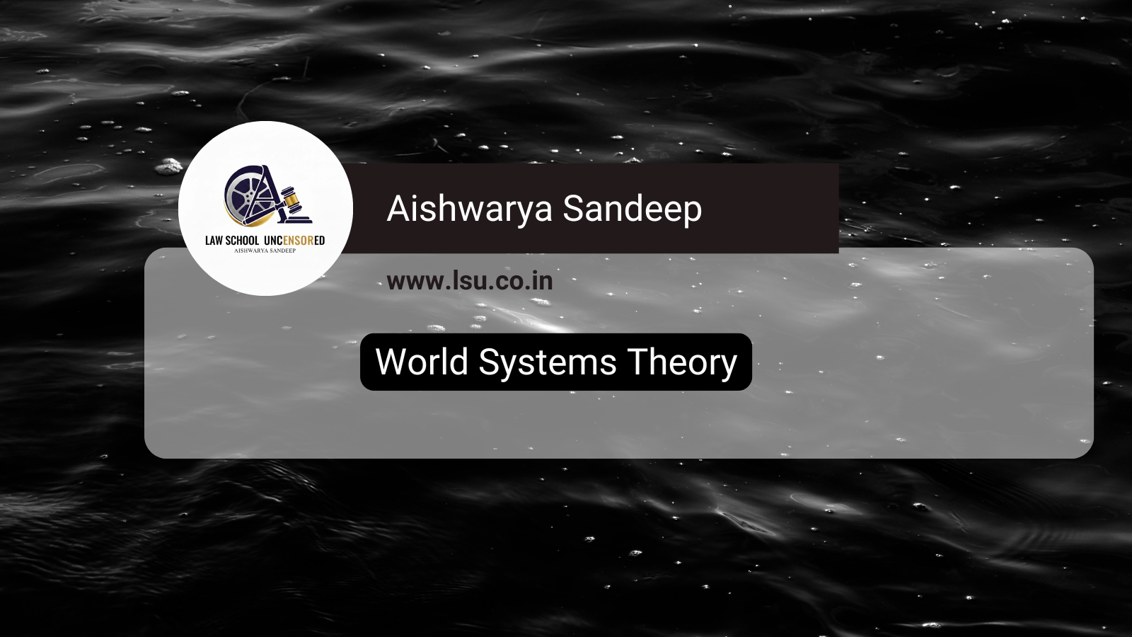 World Systems Theory