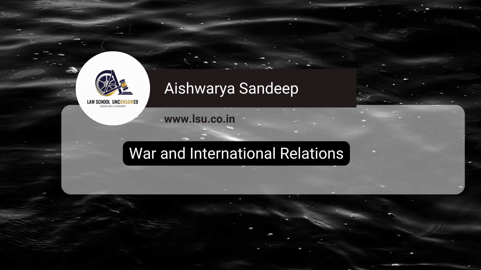 War and International Relations