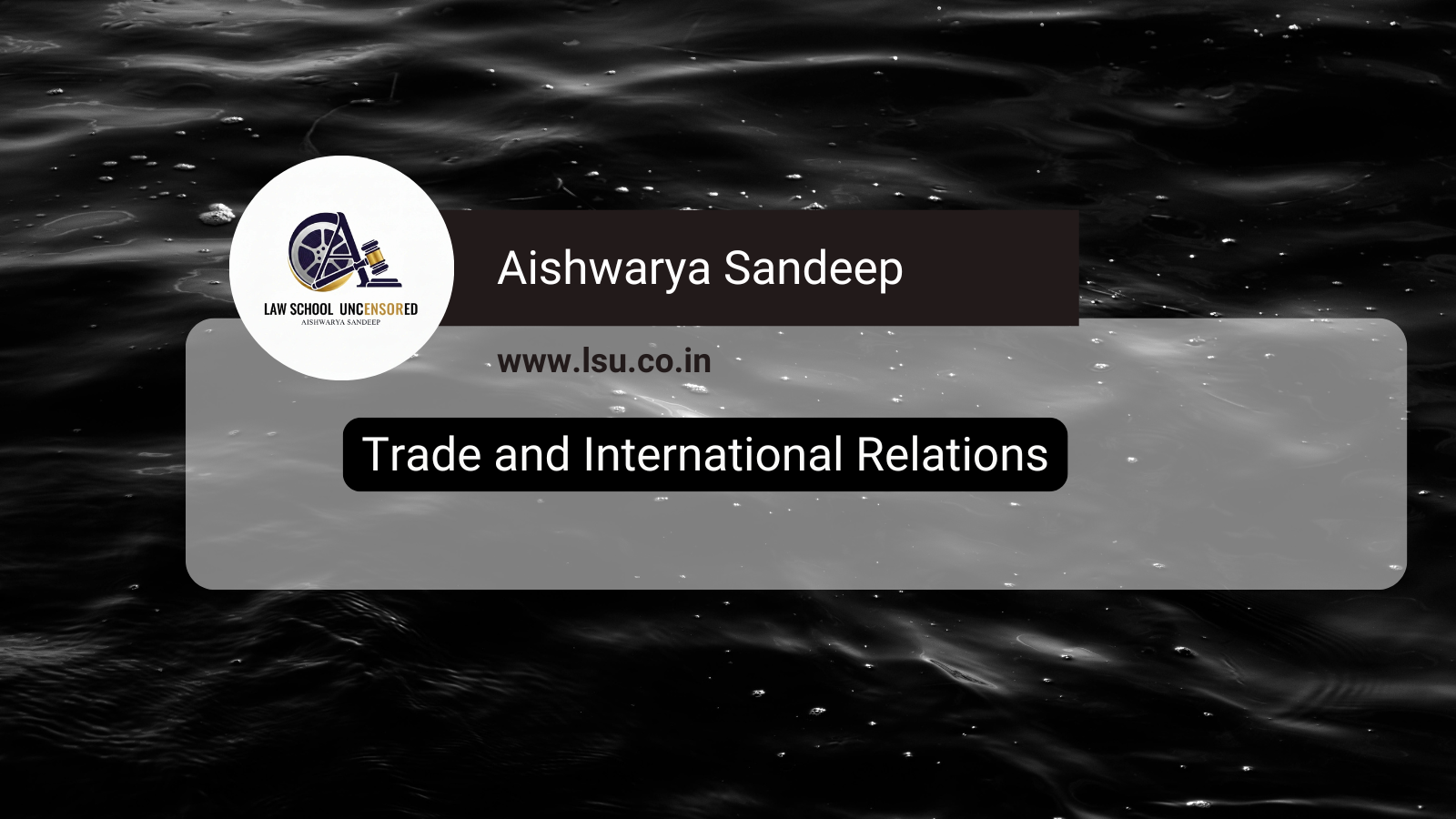 Trade and International Relations
