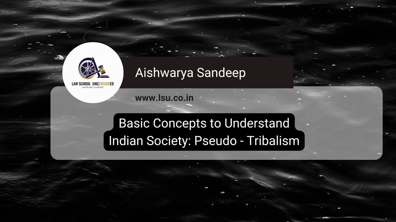 Basic Concepts to Understand Indian Society: Pseudo – Tribalism