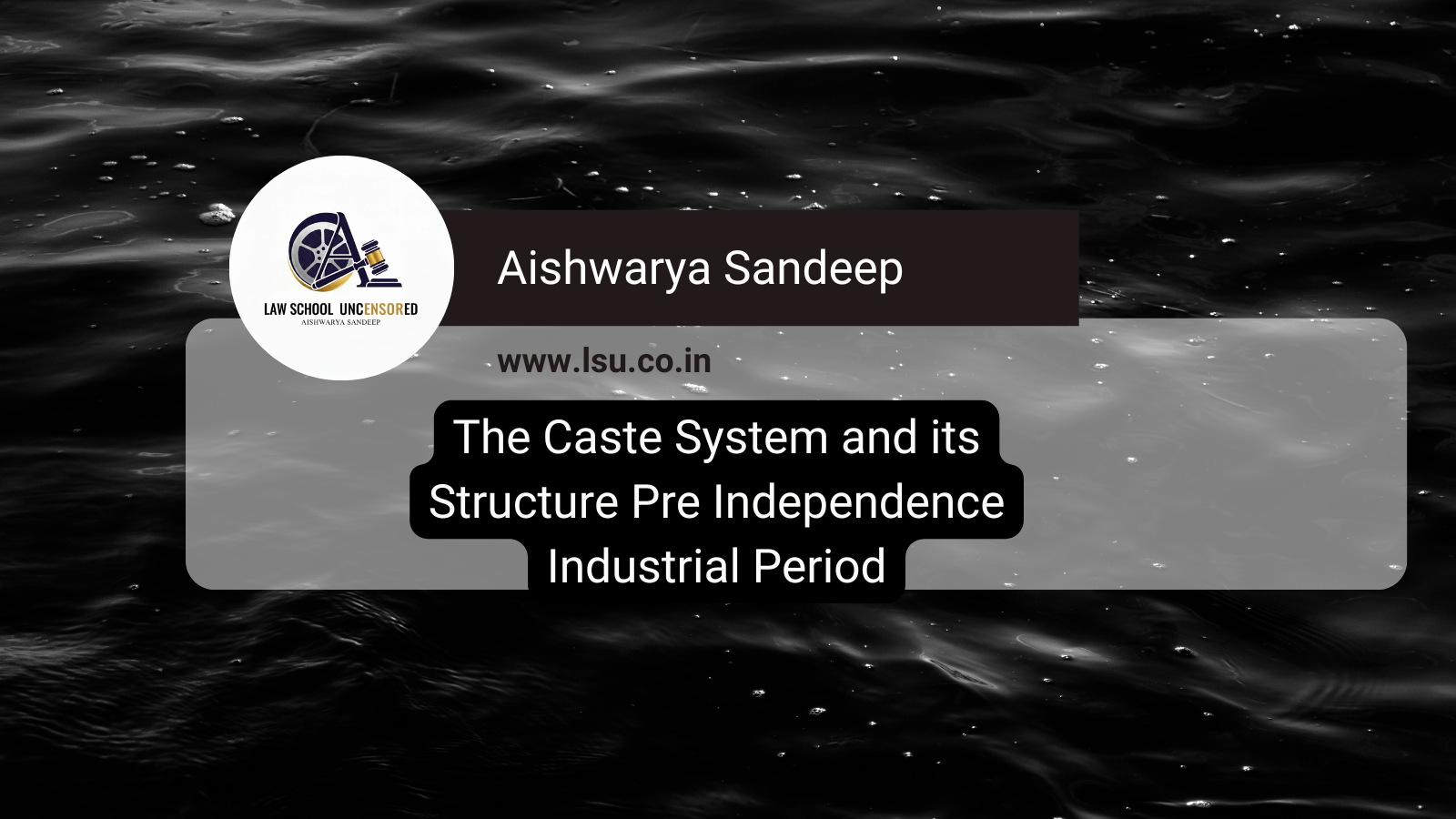 The Caste System and its Structure Pre Independence Industrial Period