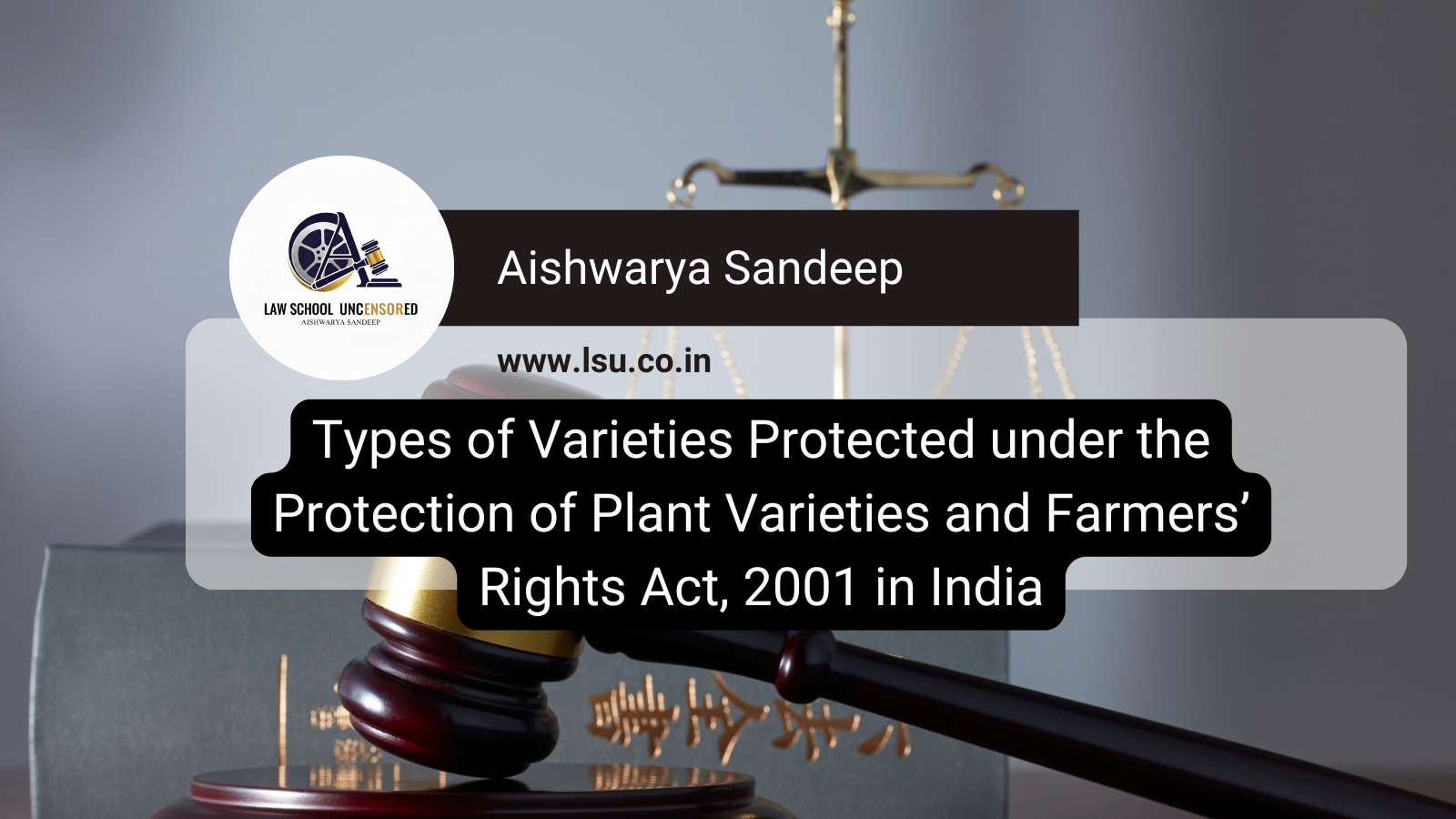 Types of varieties protected under PVP and FR Act in India
