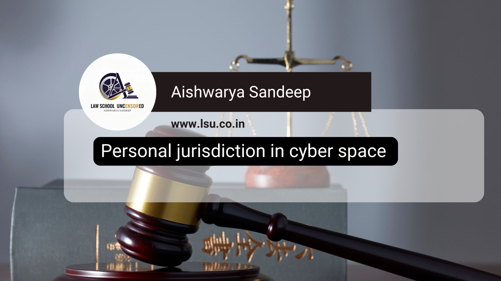 Personal jurisdiction in cyber space