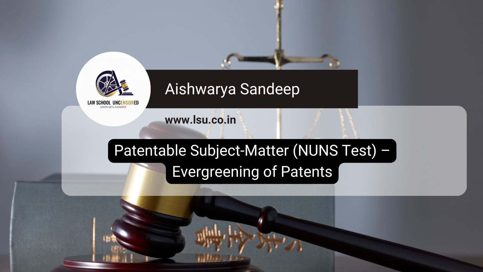 Patentable Subject-Matter