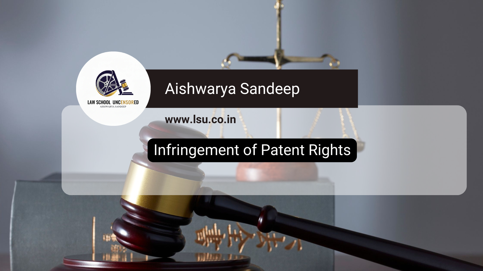 Infringement of Patent Rights