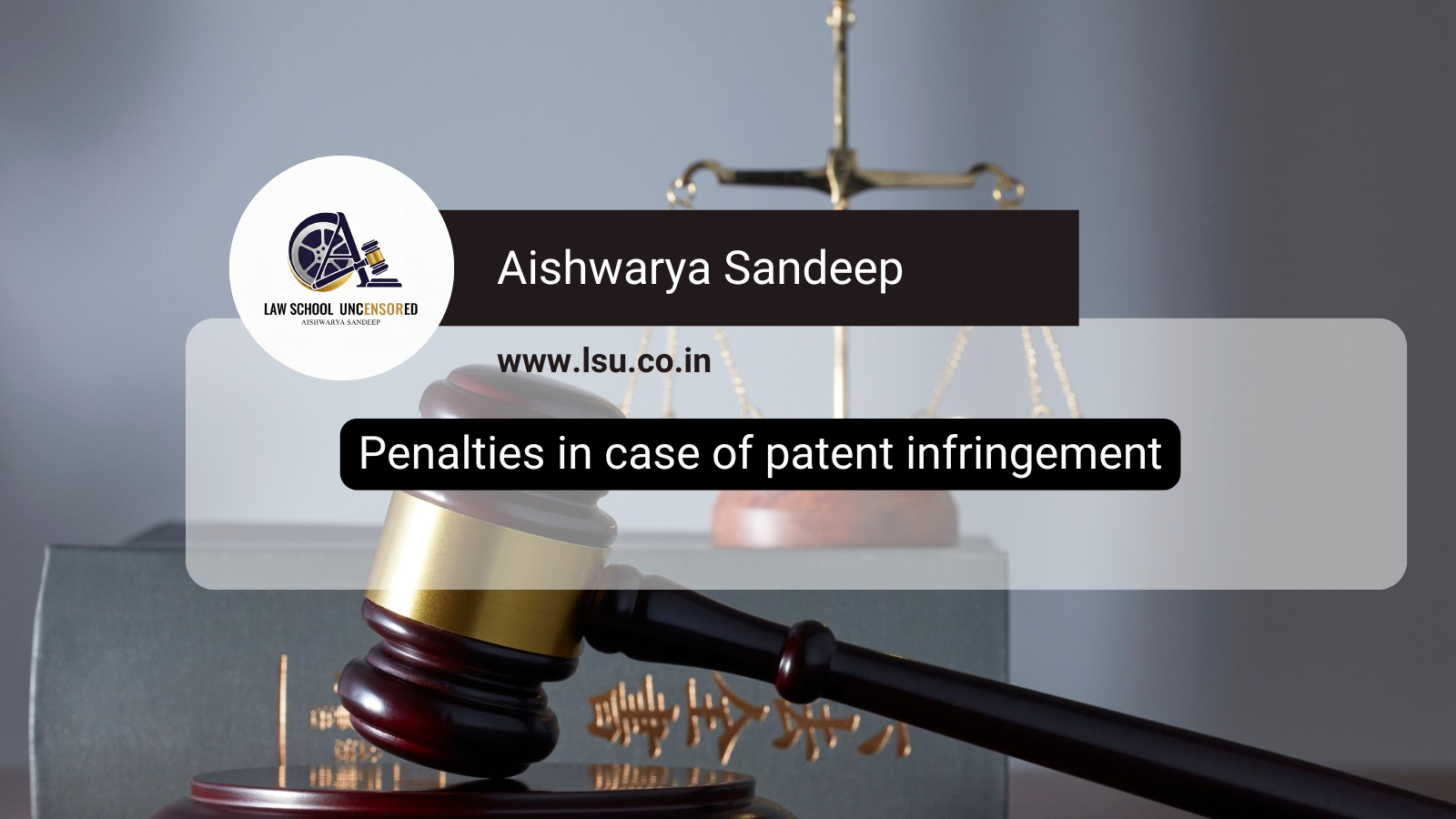 Penalties in case of patent infringement