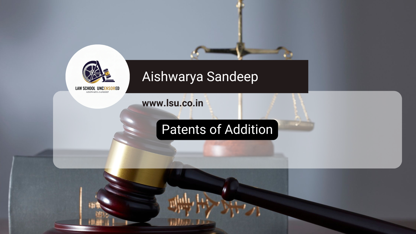 Patents of Addition