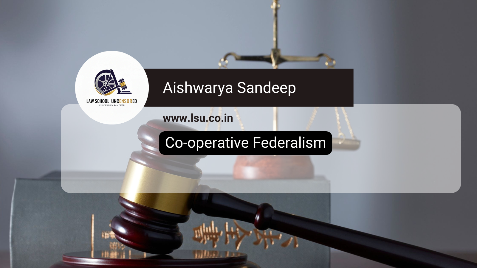 Co-operative Federalism;
