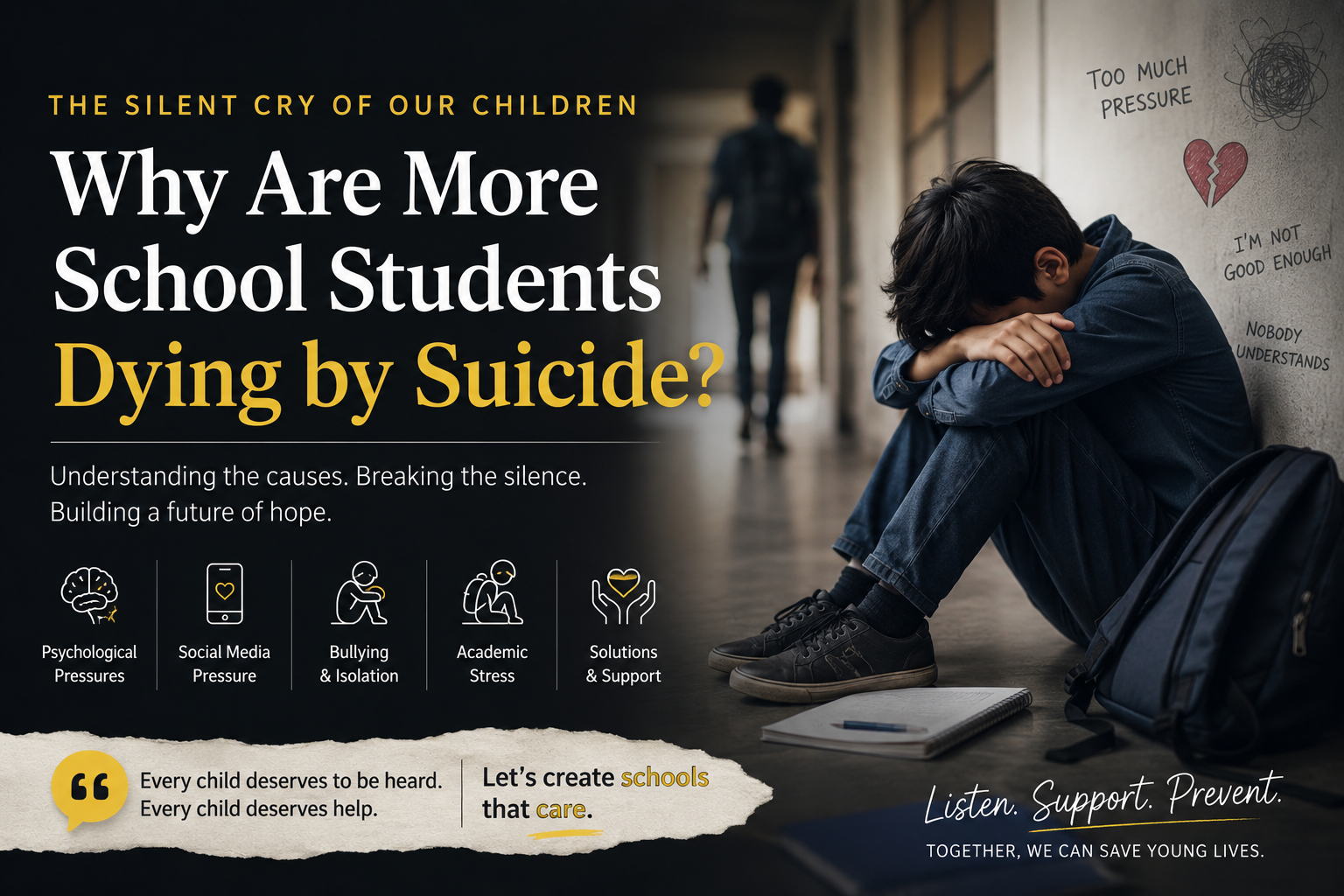 The Silent Cry of Our Children: Why Are More School Students Dying by Suicide?